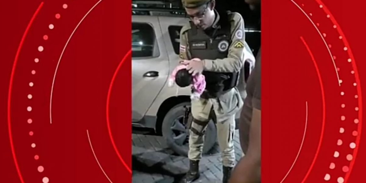 Recém-nascida é salva por PM após se engasgar no bairro de São Cristóvão