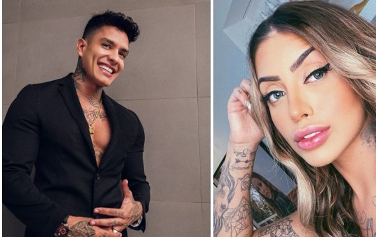 Mc Mirella e Victor Igor são flagrados aos beijos em festa; confira