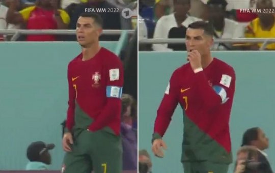 Cristiano viraliza ao comer 'lanche' que estava guardado no calção; confira