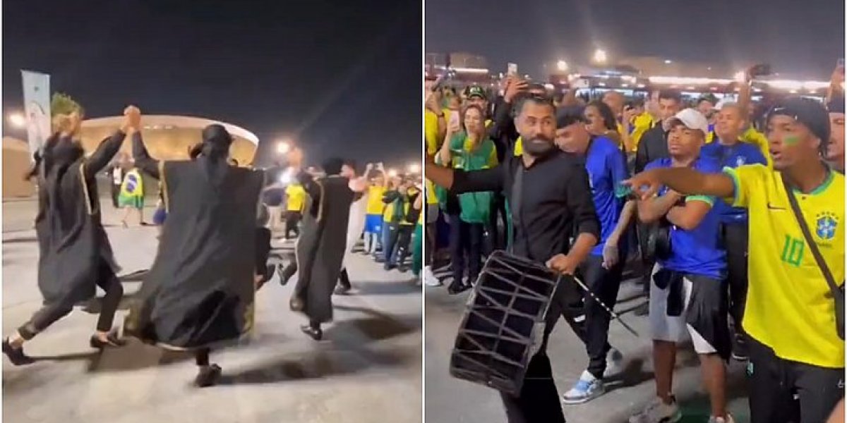 Cristian Bell viraliza ao postar 'batalha de dança' com árabes