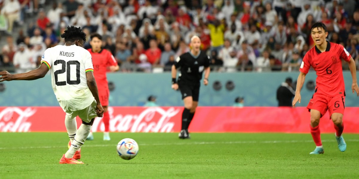 Gana derrota a Coreia do Sul em grande jogo pela fase de grupos da Copa do Mundo