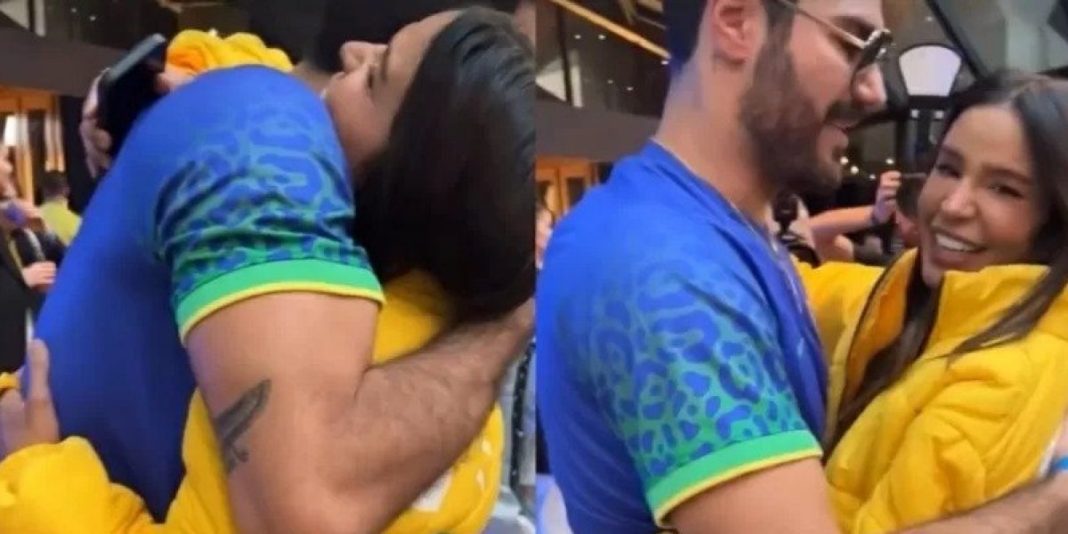 Fora de 'A Fazenda 14', Kerline e Shayan se pegam durante show; veja