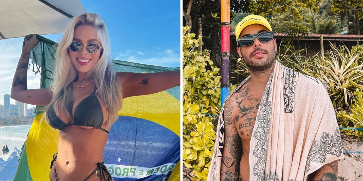 Karoline Lima é flagrada aos beijos com ex de Anitta