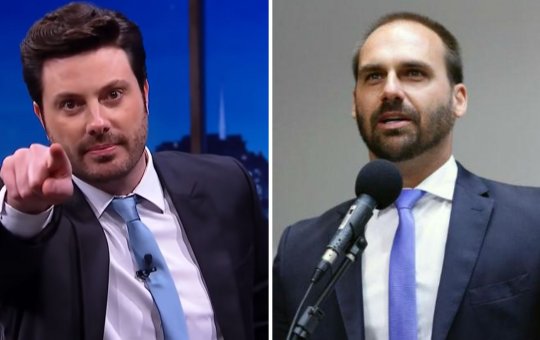 Danilo Gentili detona Eduardo Bolsonaro após ida ao Catar: "Vagabundo"