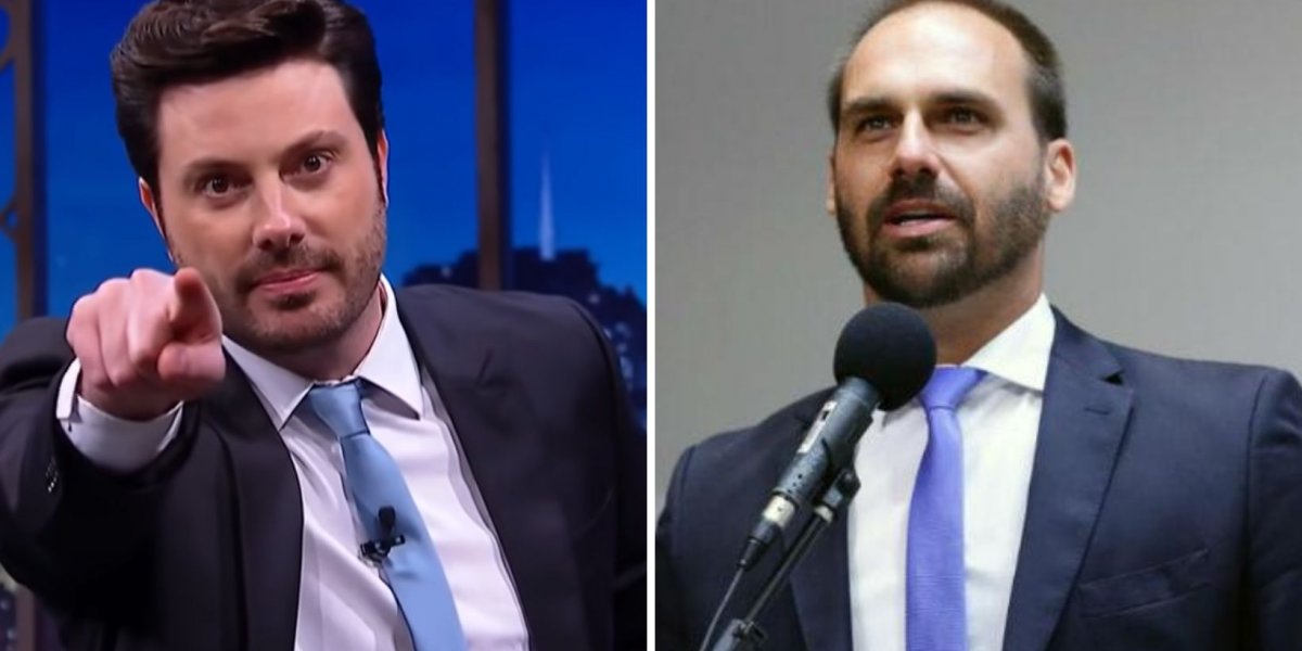 Danilo Gentili detona Eduardo Bolsonaro após ida ao Catar: "Vagabundo"