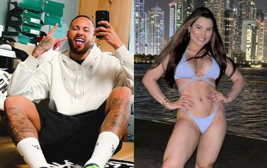 Influenciadora revela 'crush' em Neymar e expõe mensagem do jogador
