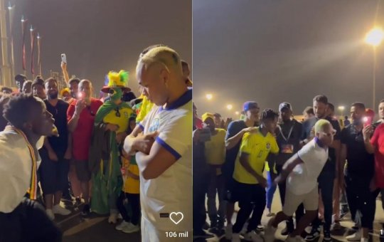 Cristian Bell e sua turma desafiam camaroneses em nova batalha de dança na Copa