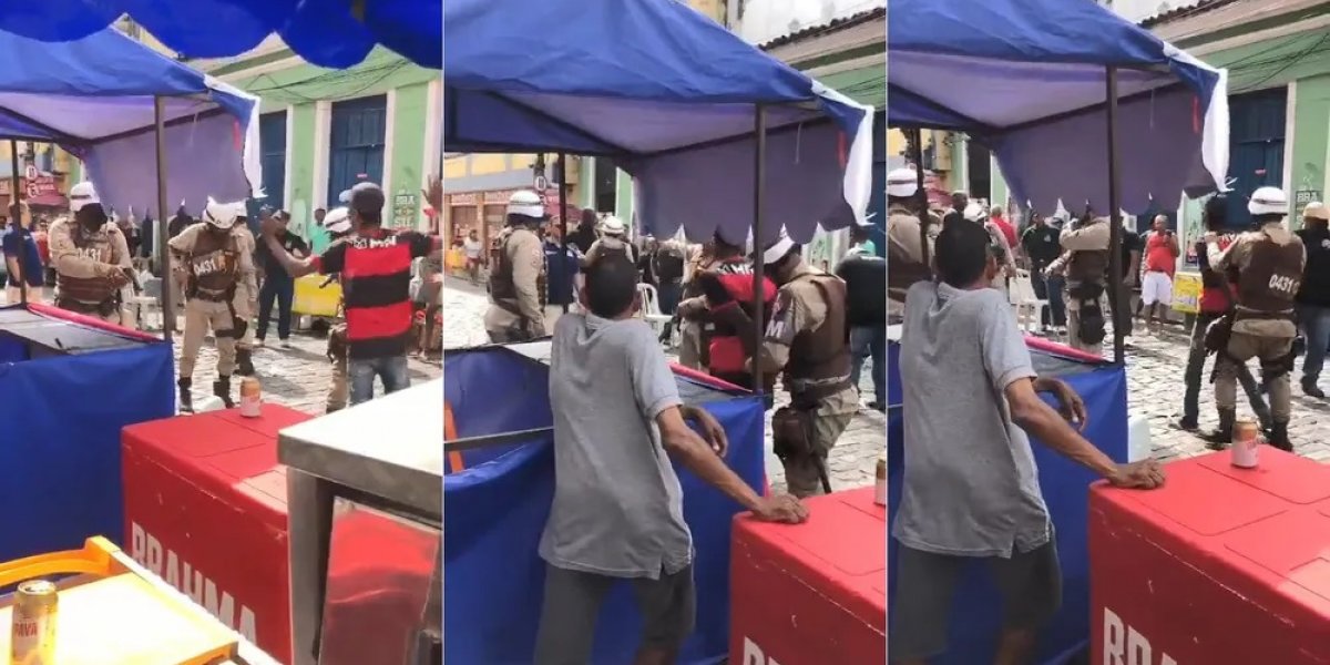 Salvador: vendedor ambulante é detido pela PM após ameaçar servidor municipal