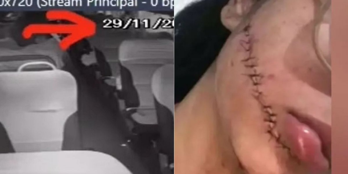 Vídeo mostra momento em que estudante é esfaqueada dentro de ônibus