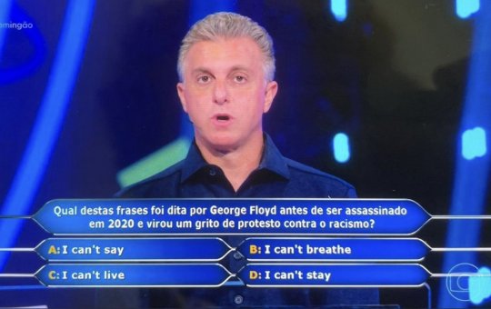 Após pergunta sobre George Floyd repercutir, Luciano Huck se manifesta