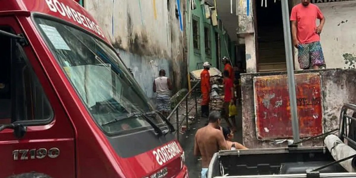 Idoso fica ferido após varanda de imóvel desabar em Salvador