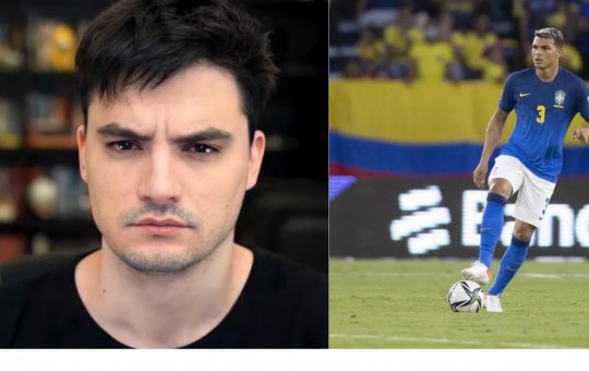 Treta! Felipe Neto xinga jogadores do Brasil e irrita esposa de Thiago Silva