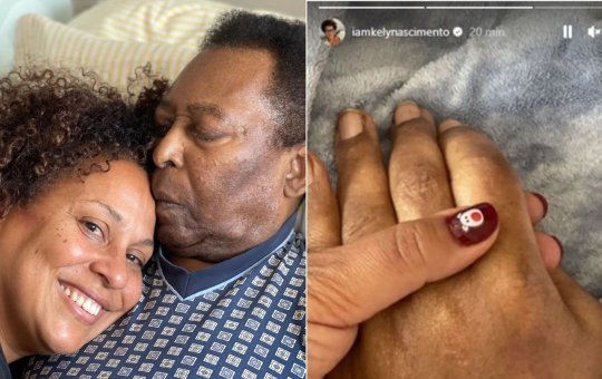 Filha de Pelé desembarca no Brasil e publica fotos onde o pai está internado