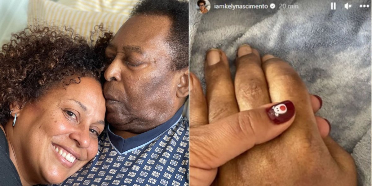 Filha de Pelé desembarca no Brasil e publica fotos onde o pai está internado