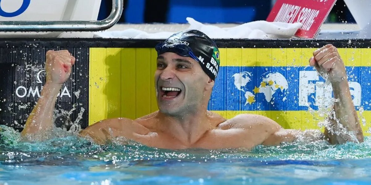 Nicholas Santos é tetracampeão mundial de natação e se aposenta aos 42 anos