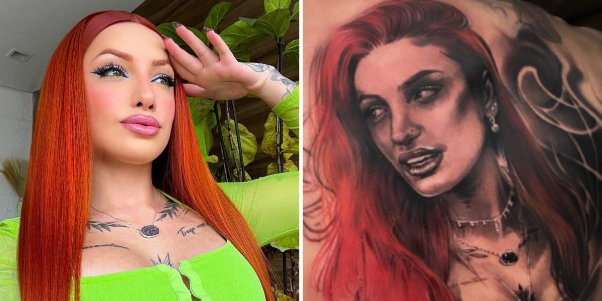 Brenda Paixão desaprova tatuagem de Matheus Sampaio com seu rosto