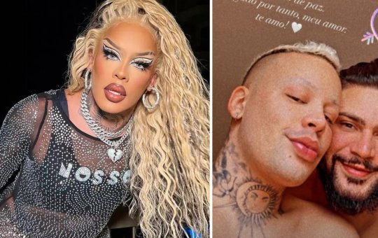 Gloria Groove completa oito anos de casamento e choca internautas