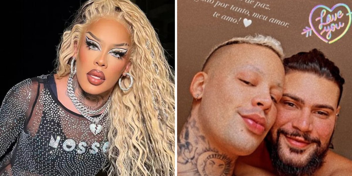 Gloria Groove completa oito anos de casamento e choca internautas