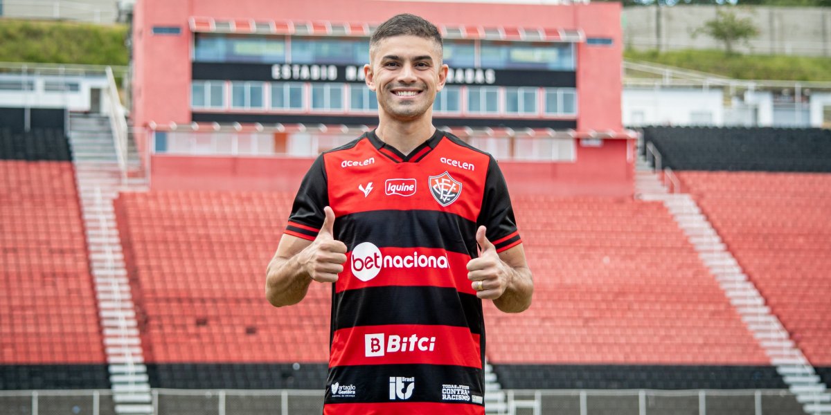 Apresentado pelo Vitória, meia Gegê se diz ansioso para jogar e elogia torcida