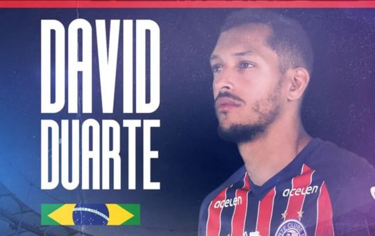 Bahia oficializa contratação do zagueiro David Duarte