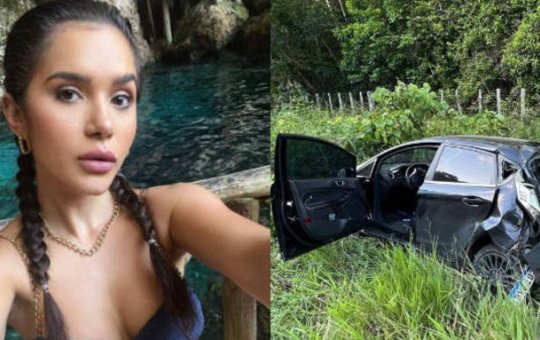 Ex-BBB sofre acidente em viagem com destino a cidade baiana de Itamaraju