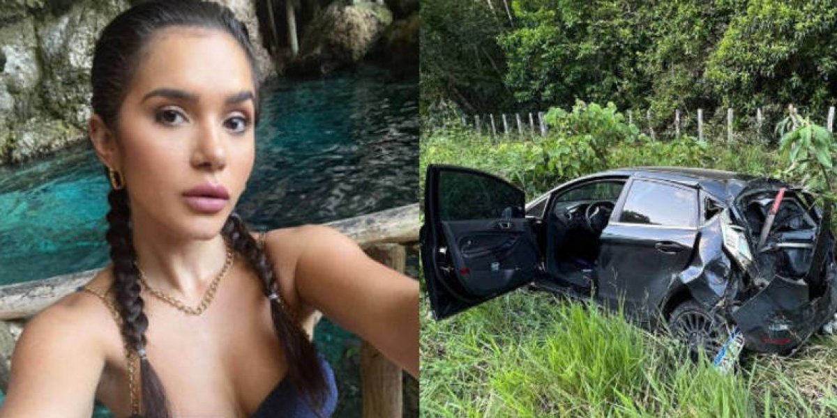 Ex-BBB sofre acidente em viagem com destino a cidade baiana de Itamaraju