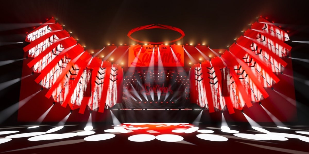 Baile da Santinha anuncia superestrutura do evento e palco com 250 metros de LED