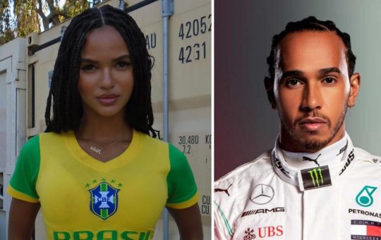 Web especula romance entre Juliana Nalú e Lewis Hamilton