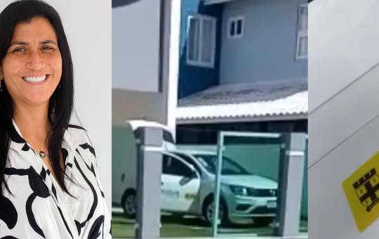 Carro da prefeitura de Cruz das Almas é flagrado em casa de praia