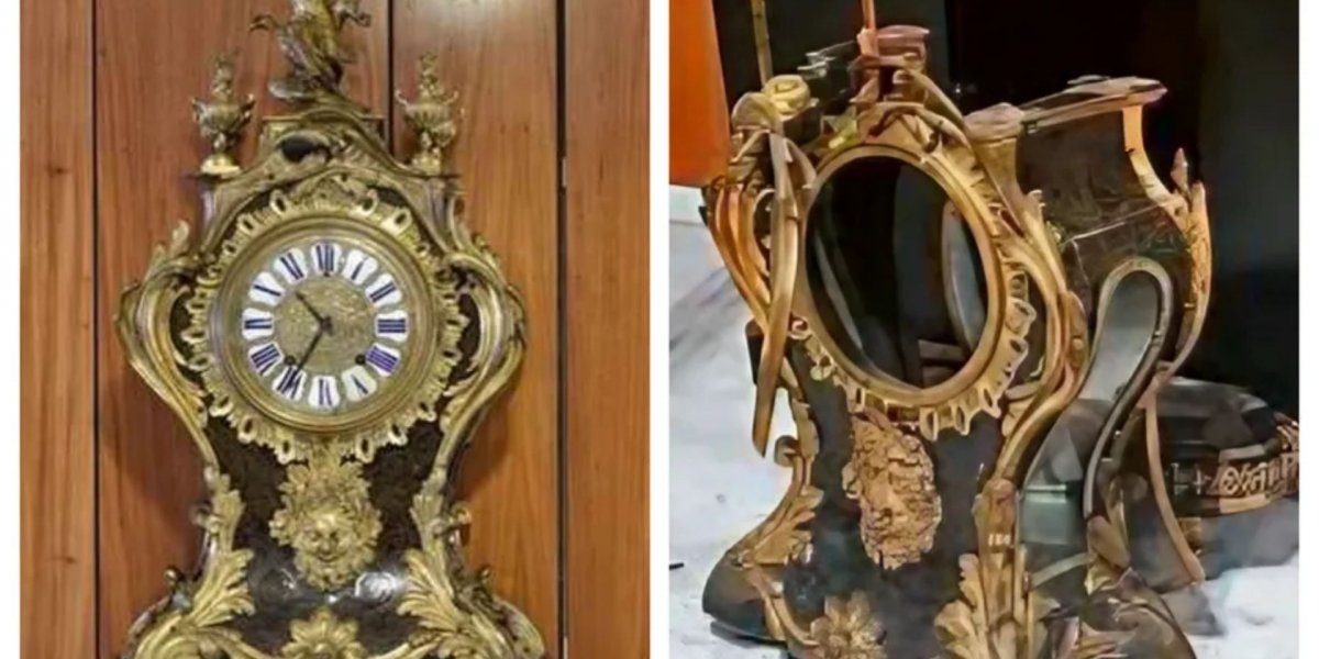 Bolsonaristas destroem relógio da família real, presente de Luís XIV
