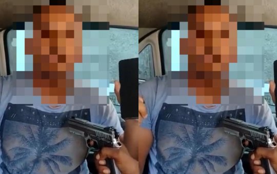Vídeo: motorista por app de Salvador é ameaçado por homens em Arembepe, na RMS