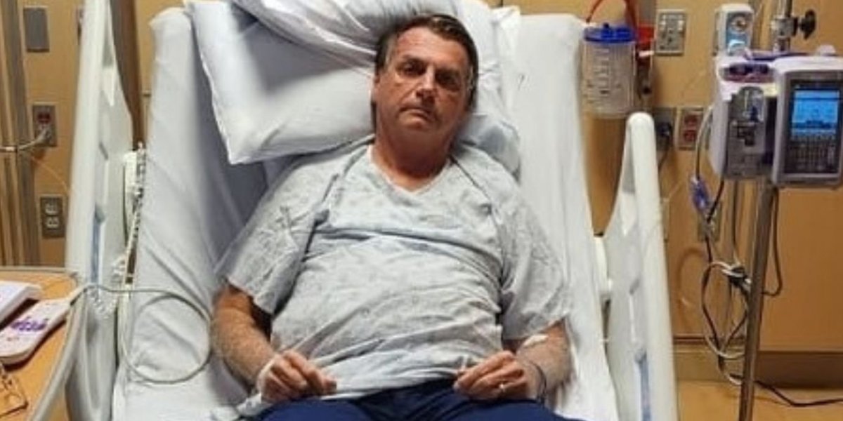 Bolsonaro publica foto em hospital nos Estados Unidos e confirma internação