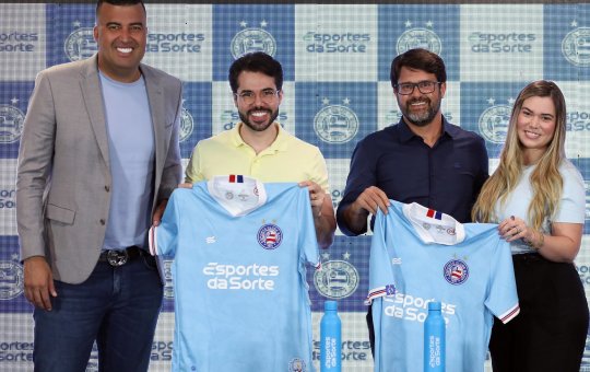 Bahia anuncia empresa Esportes da Sorte como novo patrocinador master do clube