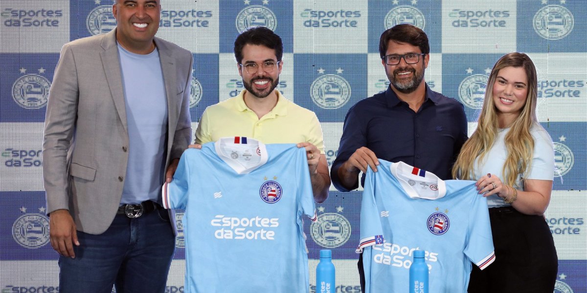 Bahia anuncia empresa Esportes da Sorte como novo patrocinador master do clube