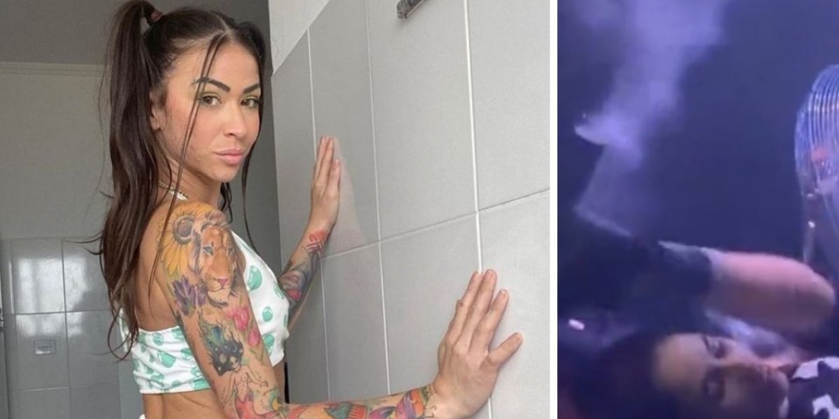 Fã leva chute na cabeça e desmaia no palco em show de funk; veja vídeo