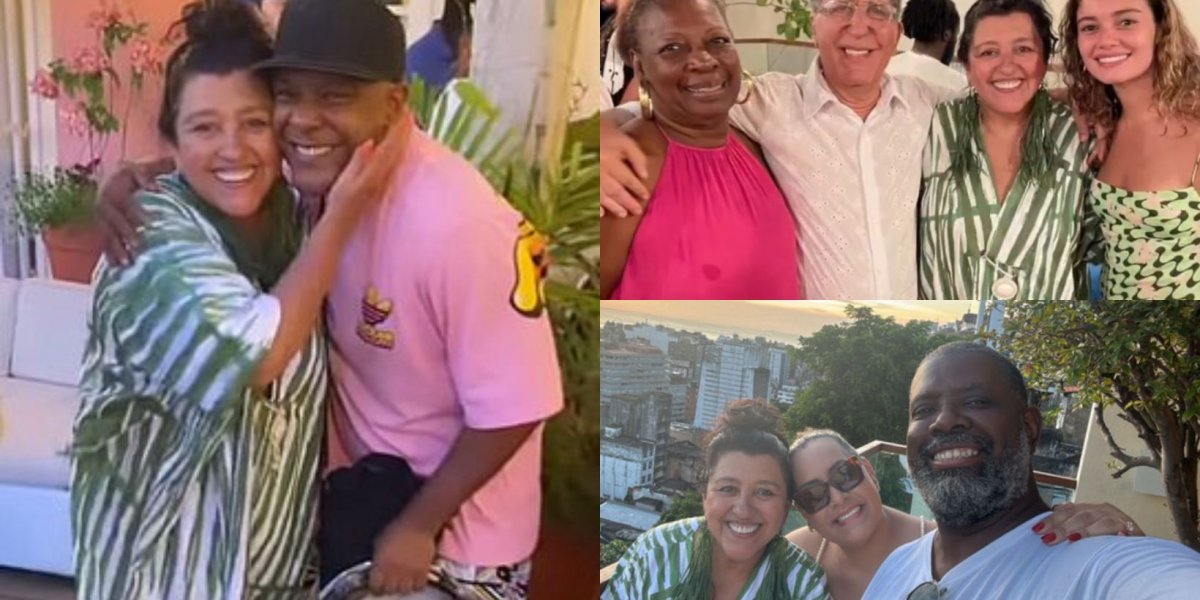 Regina Casé organiza almoço com famosos em sua casa de Salvador; confira cliques