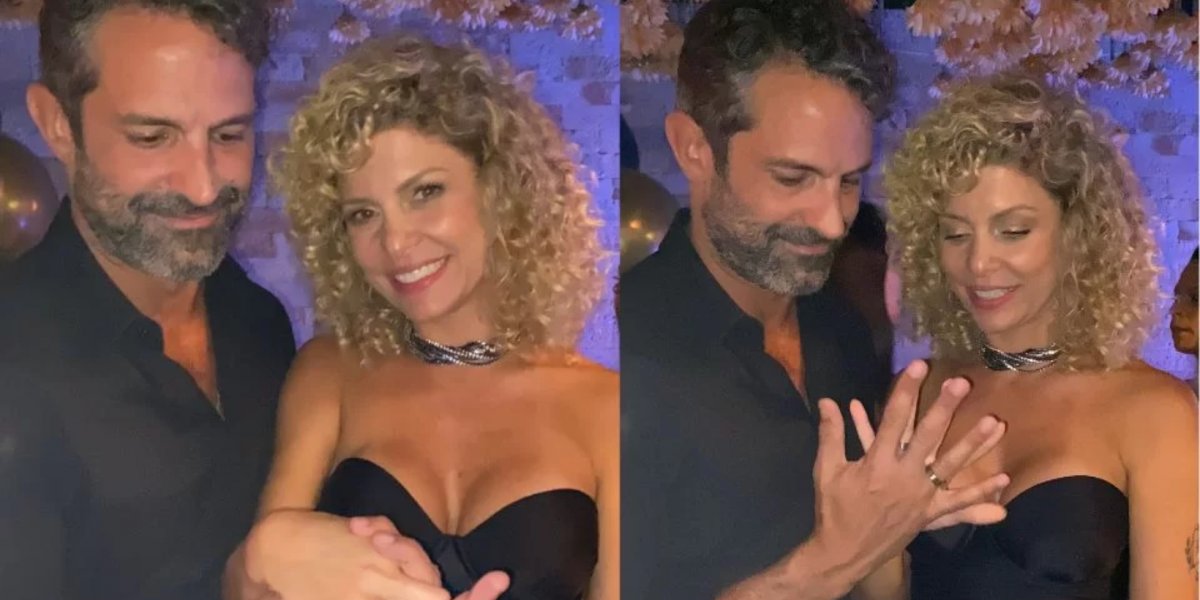 Iran Malfitano surpreende Bárbara Borges e pede atriz em namoro