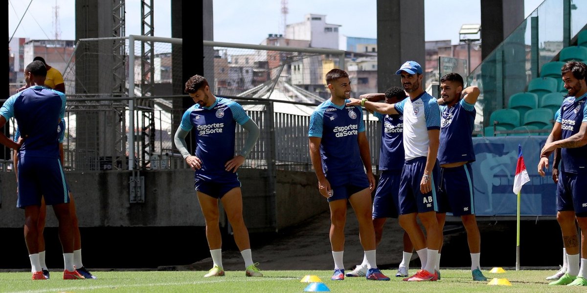 Sem moleza: Bahia treina na Fonte Nova em dia de jogo contra o Alagoinhas