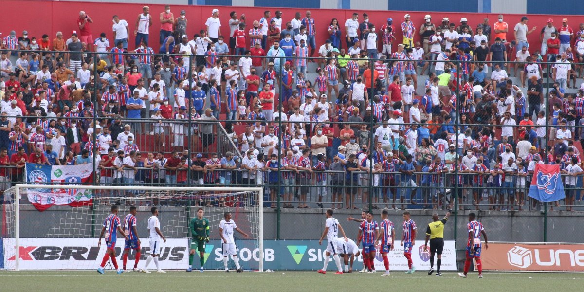 Partida entre Jacobinense e Bahia não terá a presença de torcedores; entenda