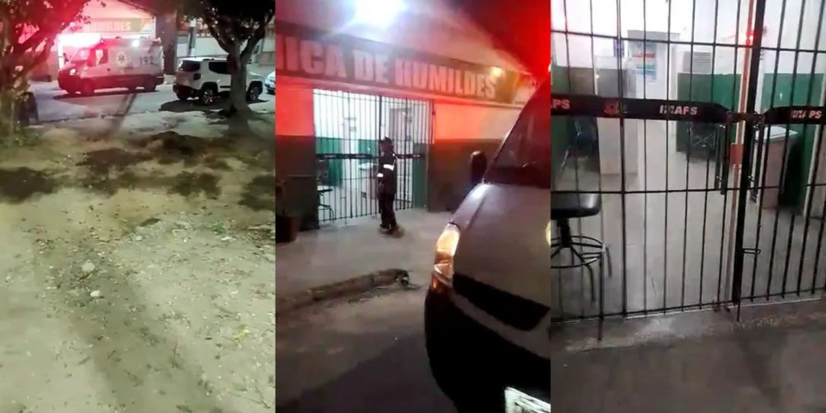 Com pacientes em ambulância, socorristas encontram policlínica fechada