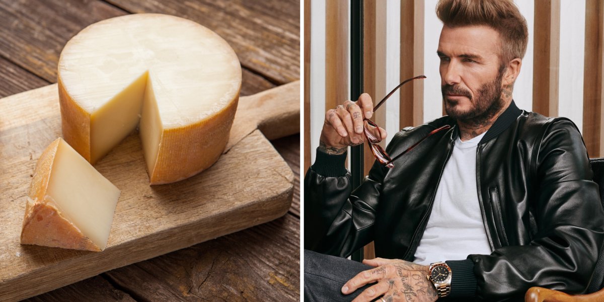 Museu exibe queijo fabricado com bactérias da chuteira usada por David Beckham