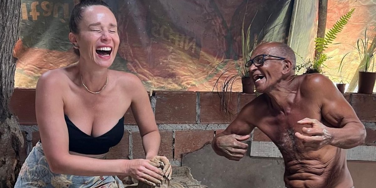 Na Bahia, Mariana Ximenes aprende a arte de fazer cerâmica