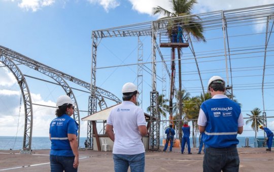 Sedur faz fiscalização das marquises perto dos circuitos do Carnaval
