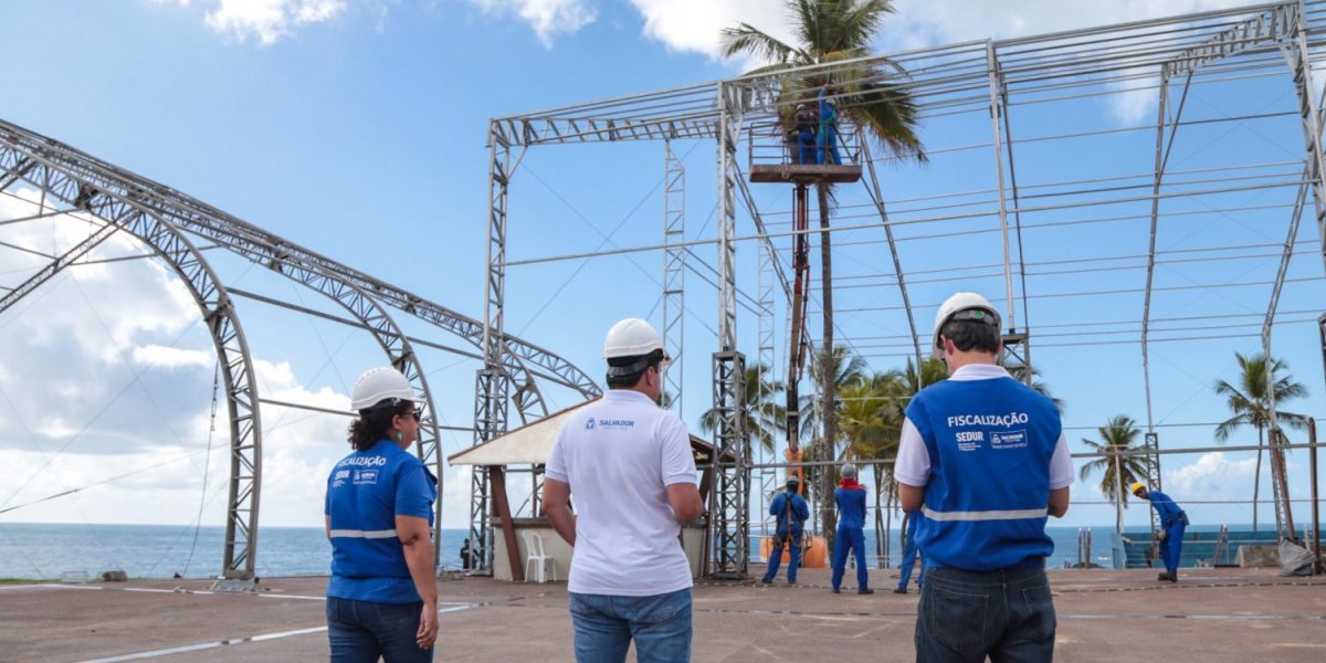Sedur faz fiscalização das marquises perto dos circuitos do Carnaval