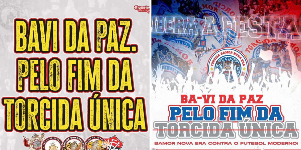 “BaVi da Paz”; Torcidas se juntam em campanha pelo fim da torcida única