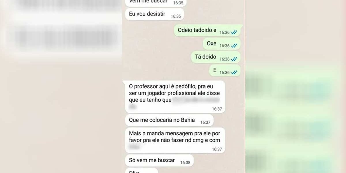 Professor de futebol nega ter abusado de adolescentes em Muritiba: "Consensual"