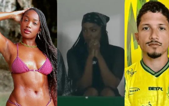 Flagra! Iza é vista no estádio torcendo pelo affair, em Mirassol x Palmeiras