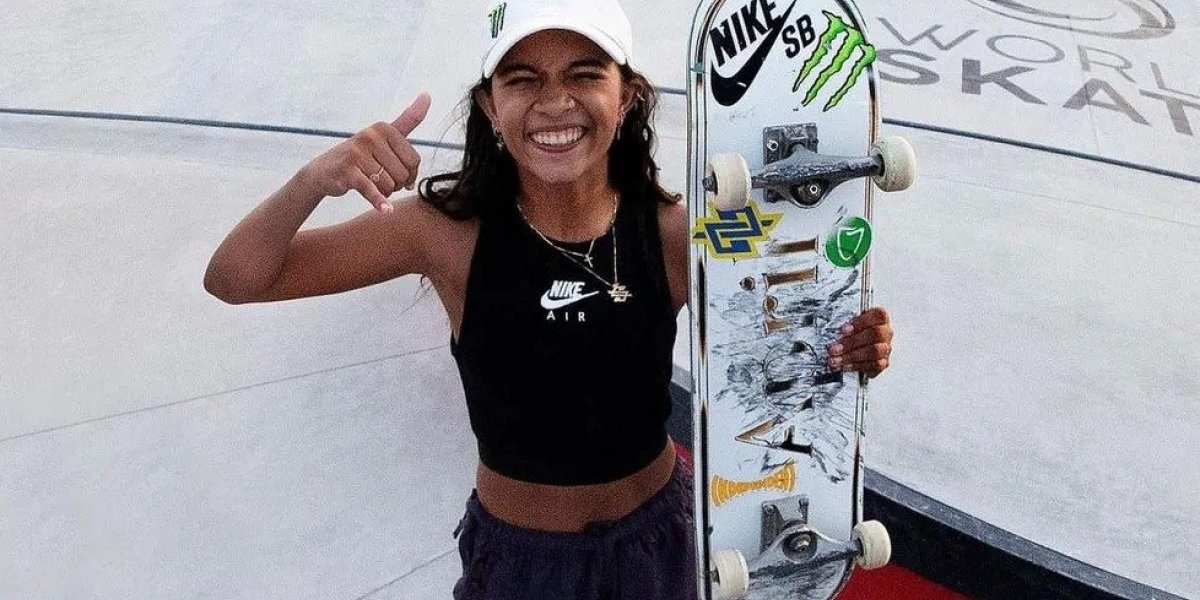 Rayssa Leal é campeã mundial de skate street nos Emirados Árabes