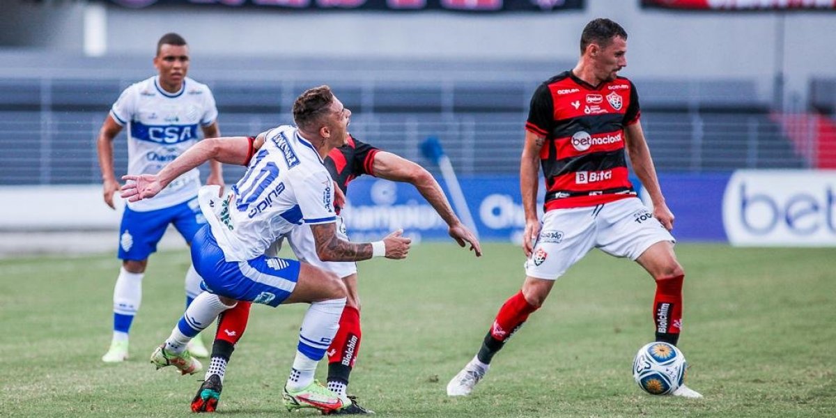 Vitória perde para o CSA fora de casa e segue sem vencer na Copa do Nordeste