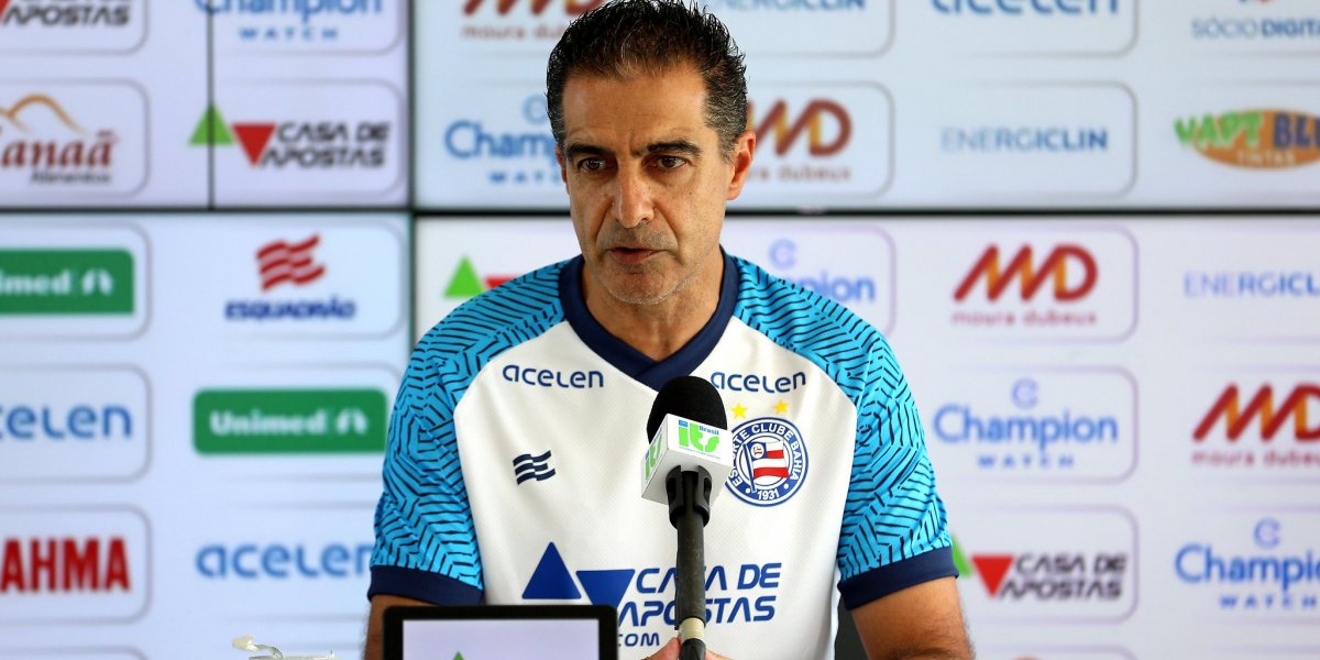 Renato Paiva não descarta time reserva em próximos jogos do Bahia